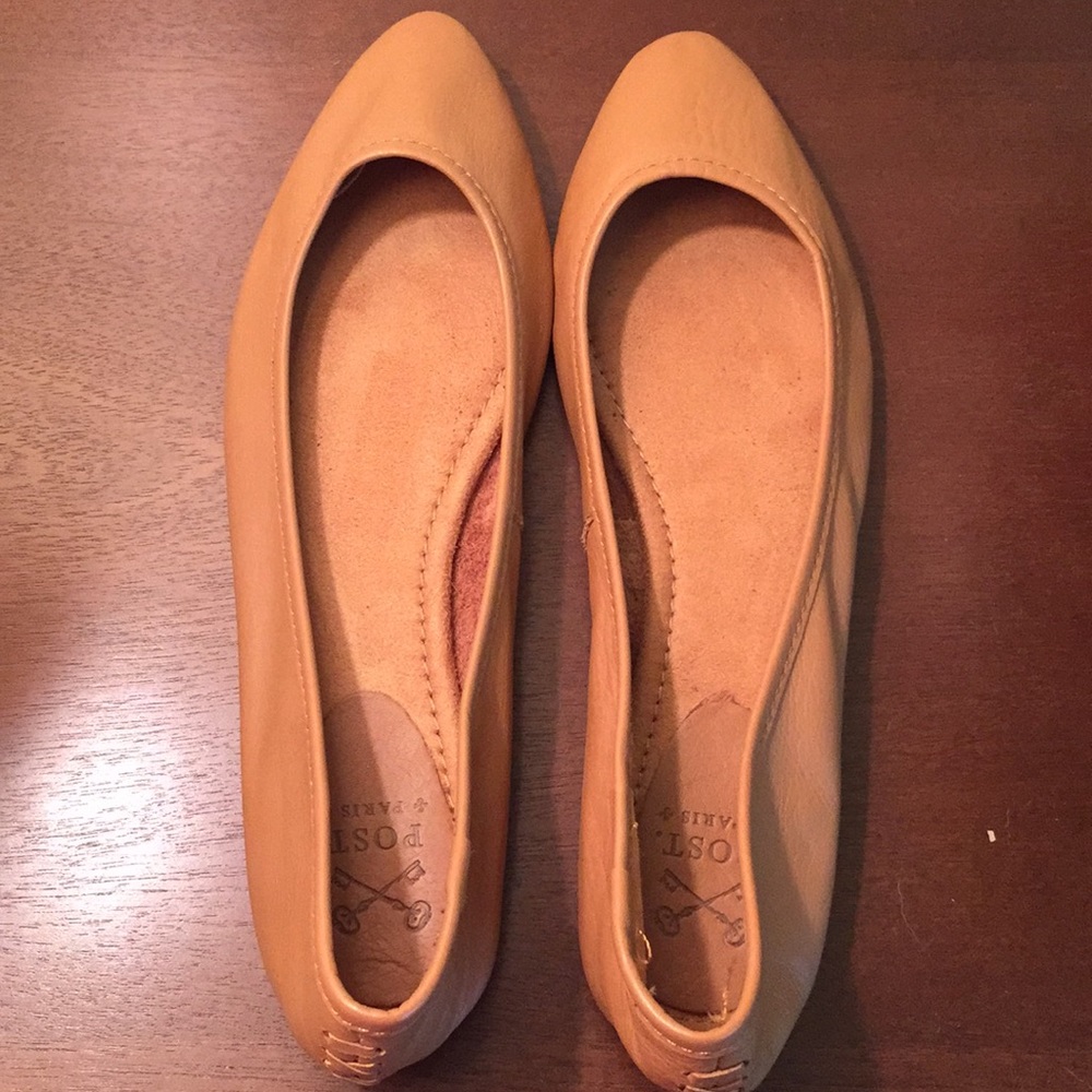 Post Paris (Target) Brown Leather Flats